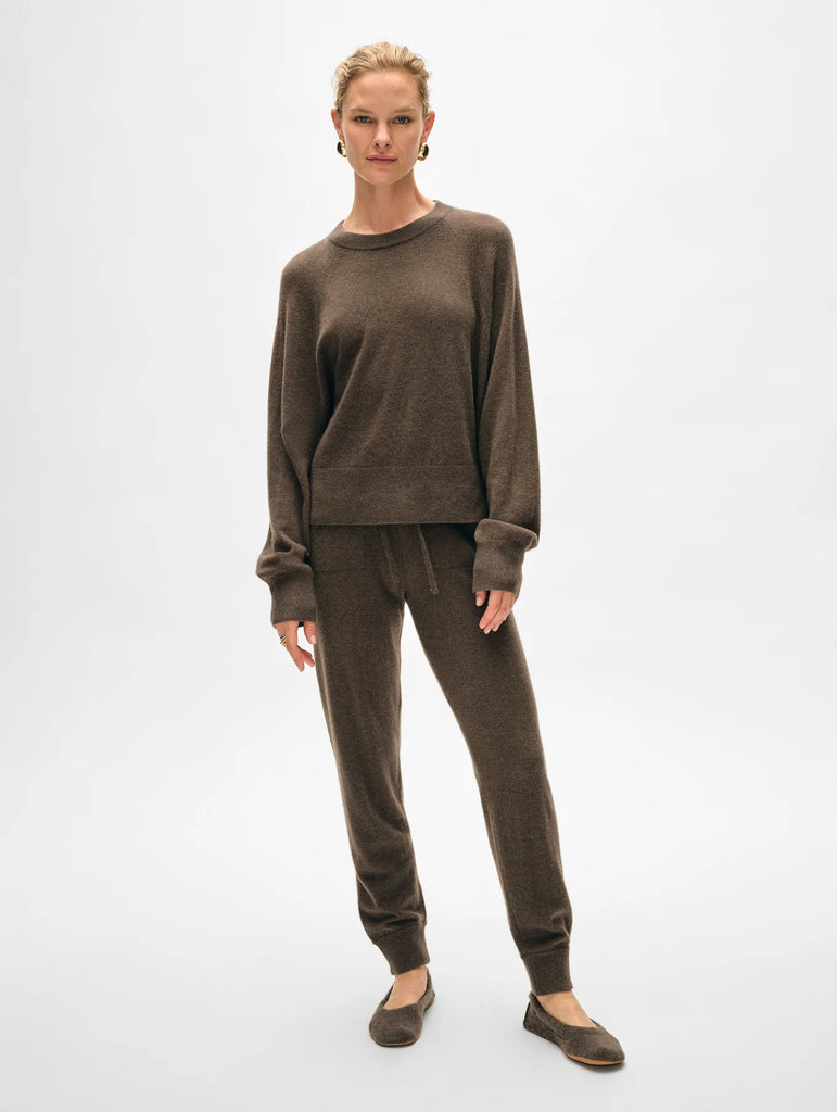 Cashmere Sweatshirt in Russet Brown