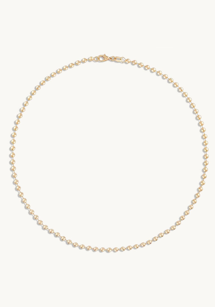 3MM Gold Ball Chain Necklace 20"