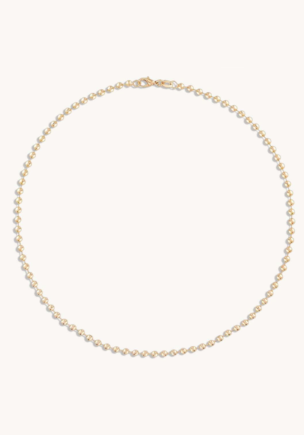 3MM Gold Ball Chain Necklace 20"