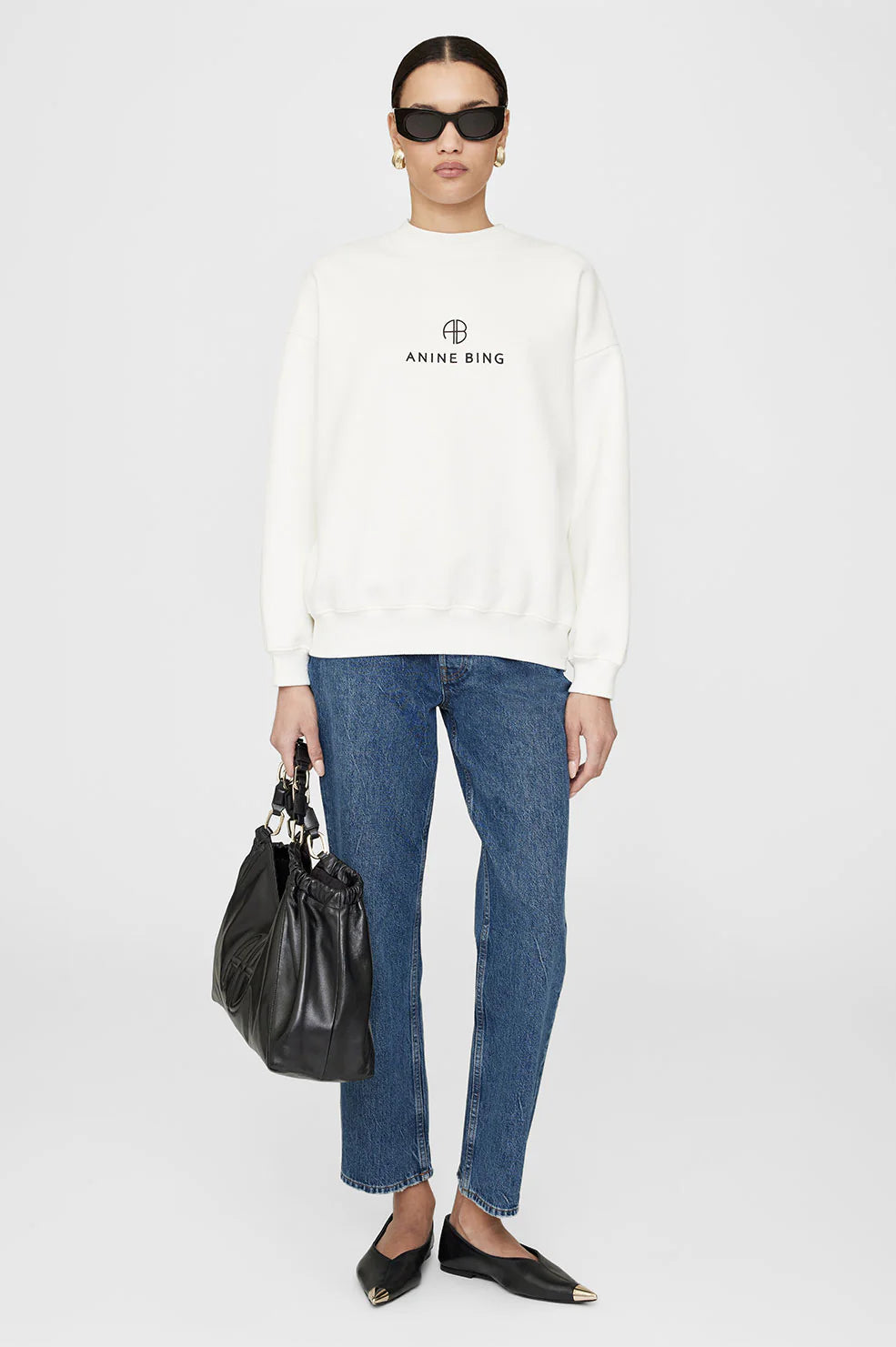 Jaci Sweatshirt Monogram in Ivory