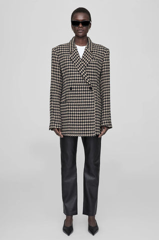 Kaia Blazer in Houndstooth