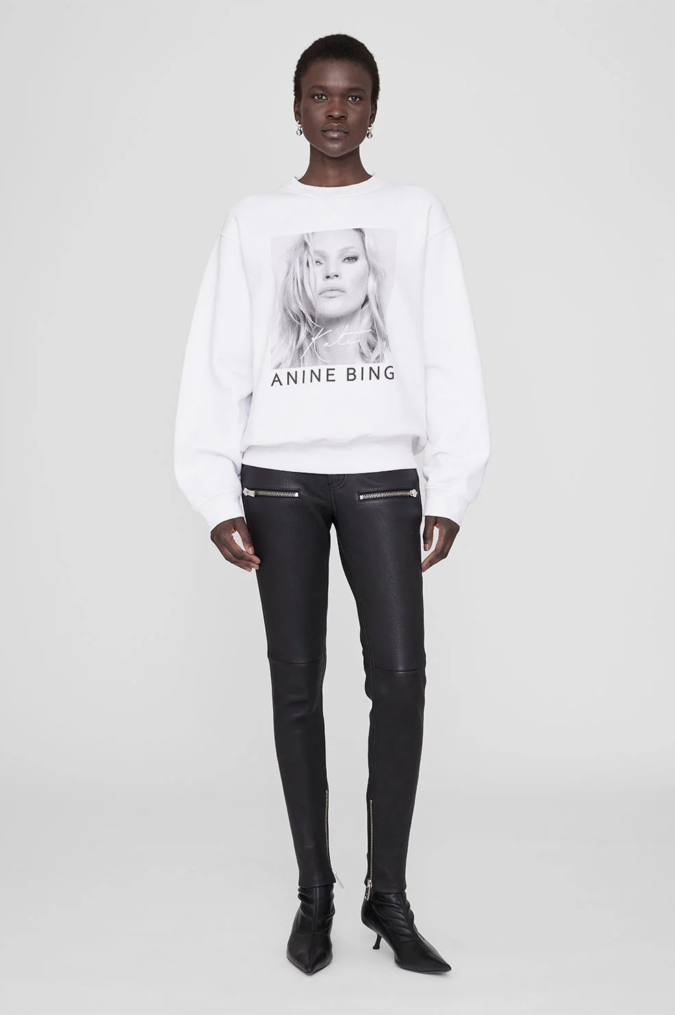 Ramona Sweatshirt Kate Moss in White