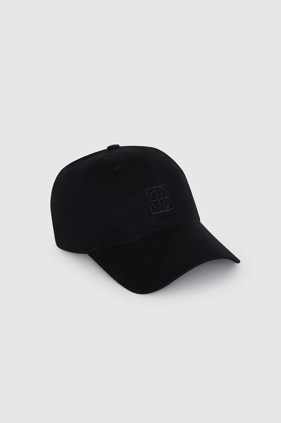 Jeremy Baseball Cap Framed Monogram in Black