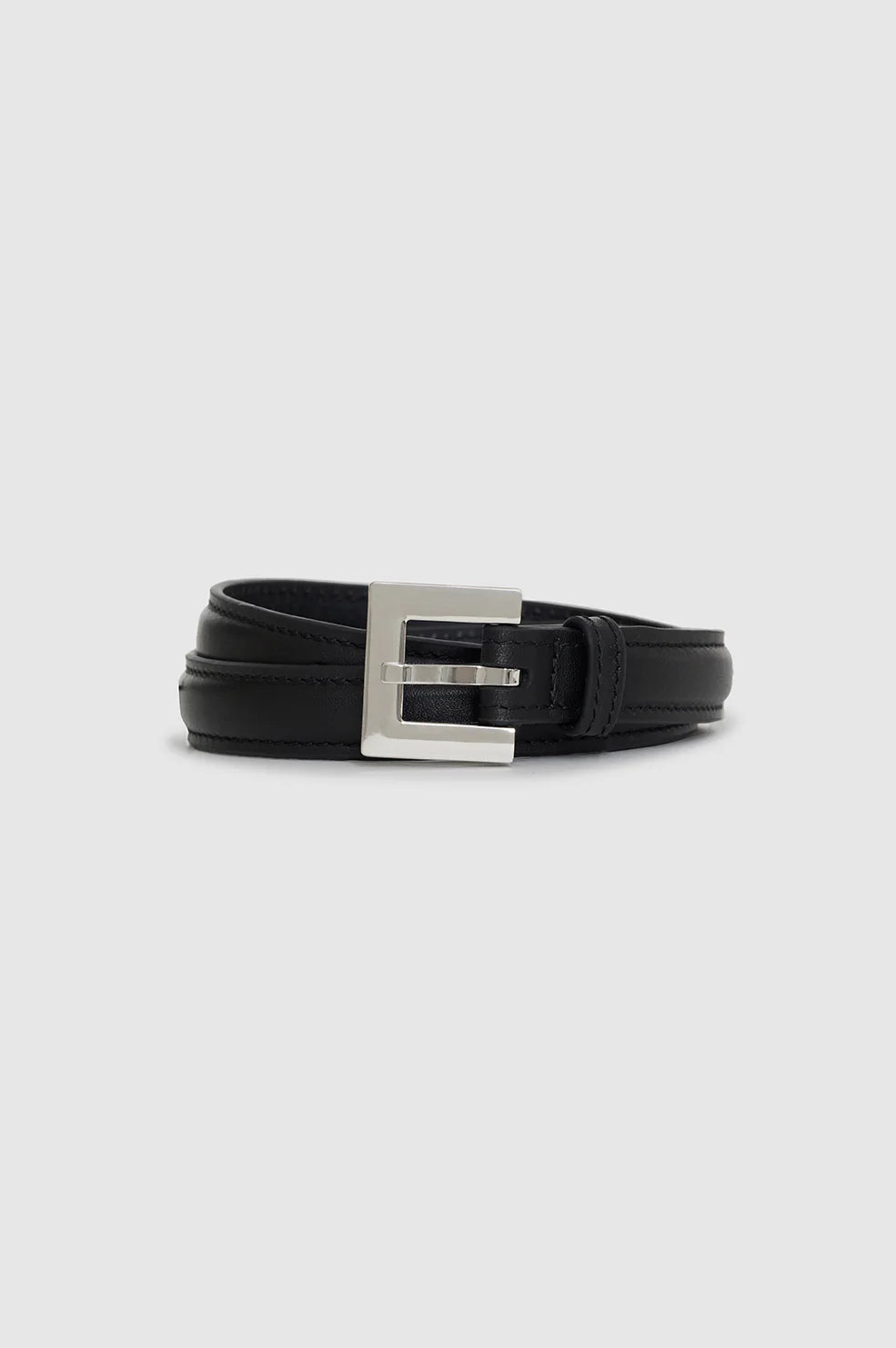 Nicola Belt in Black with Silver