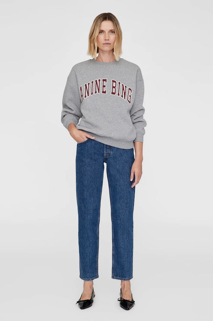 Spencer Sweatshirt Anine Bing in Medium Heather Grey