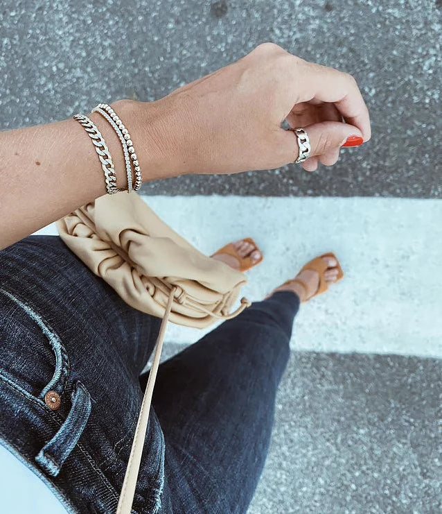 4MM Sterling Silver Ball Bracelet - 7.5"