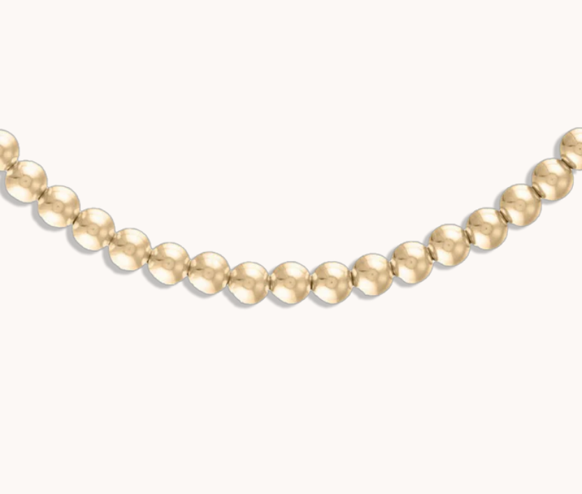 5MM Gold Ball Necklace - 14"