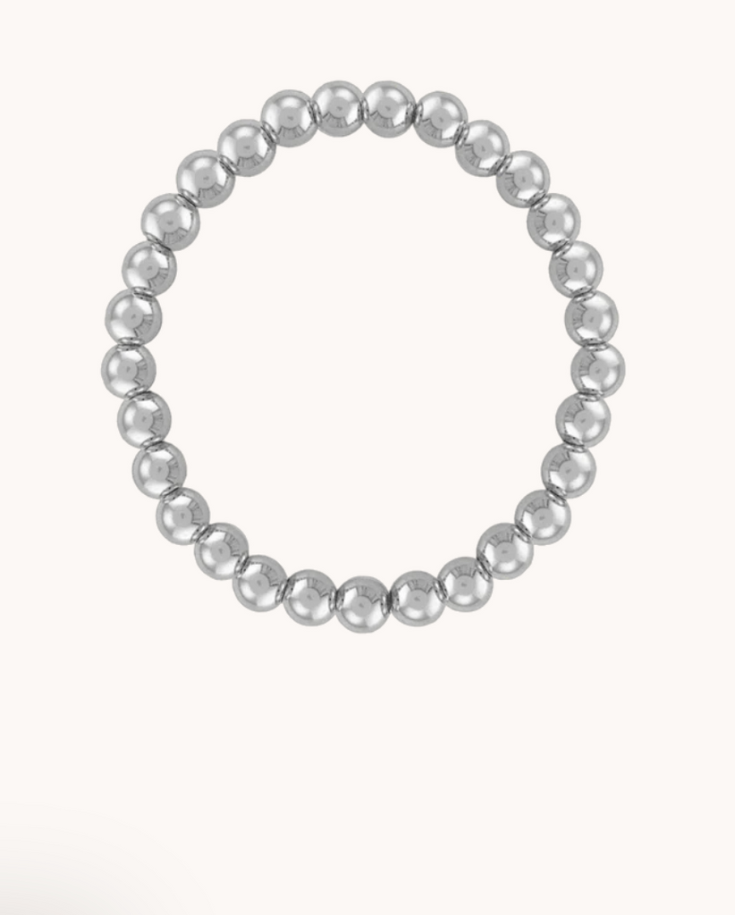 6MM Sterling Silver Ball Bracelet - 7.5"