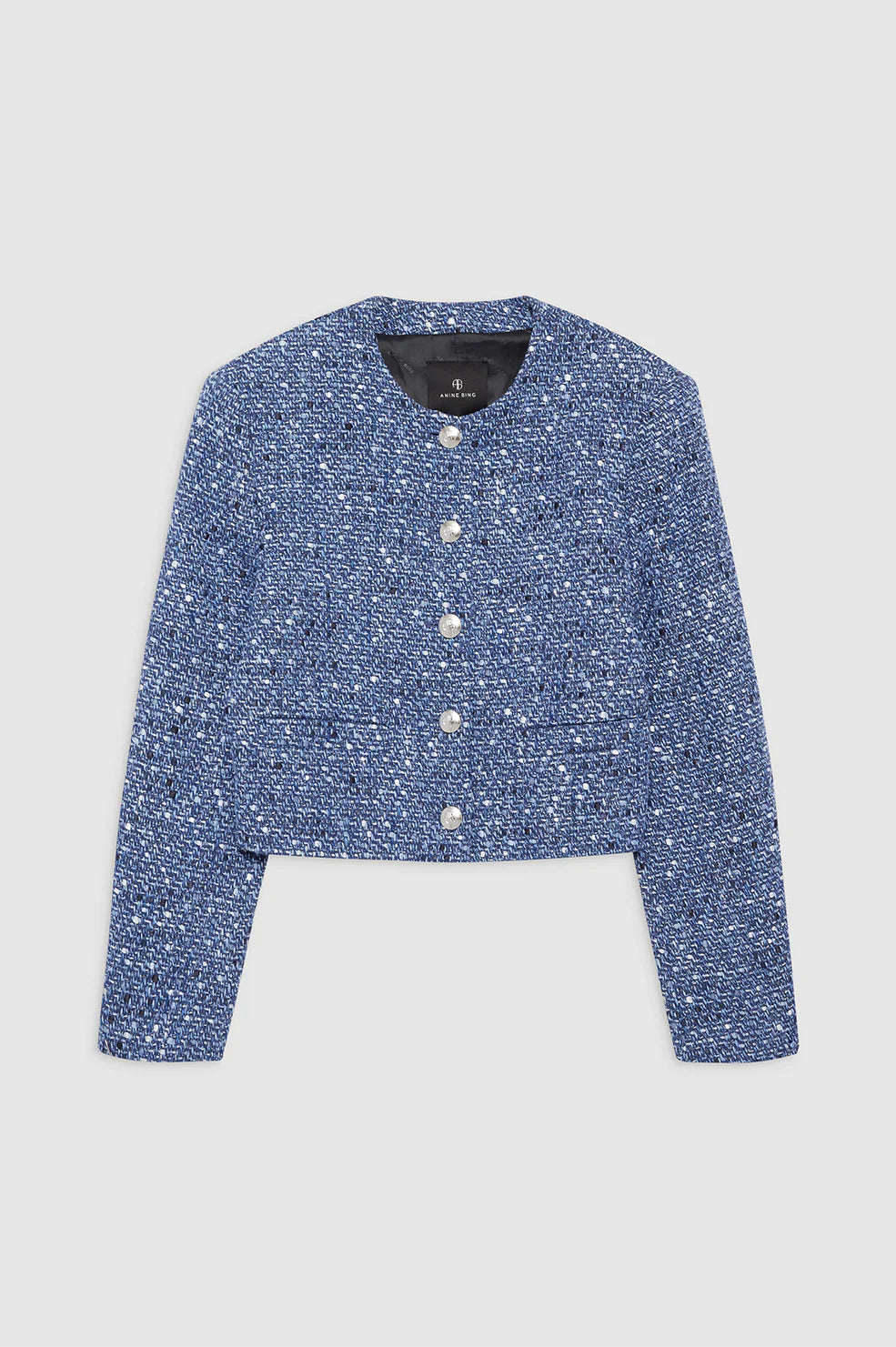 Amber Jacket in Blue Tweed