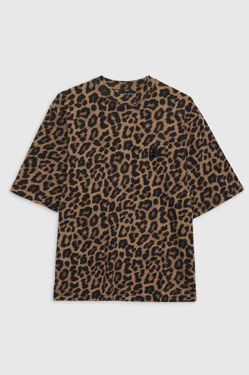 PREORDER | Avi Tee in Black and Brown Leopard