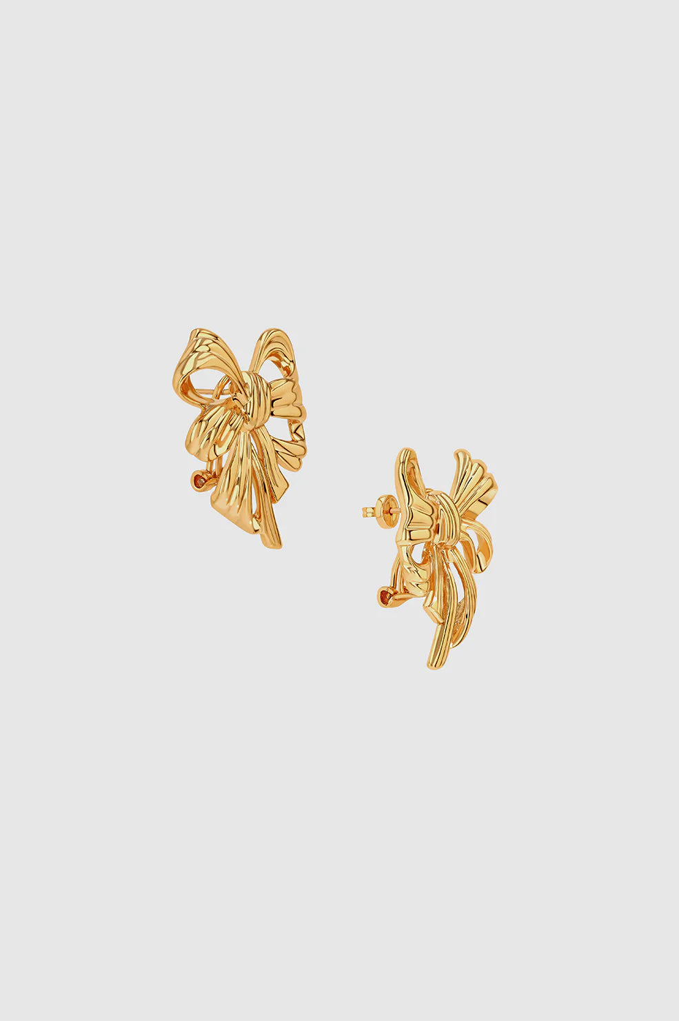 Bow Earrings in Gold