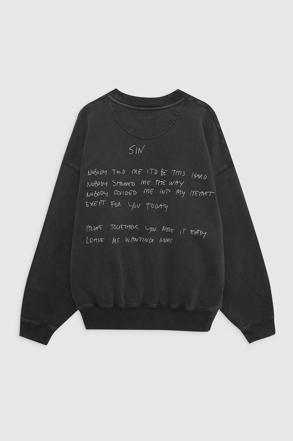 Jaci Sweatshirt Lyrics in Washed Black