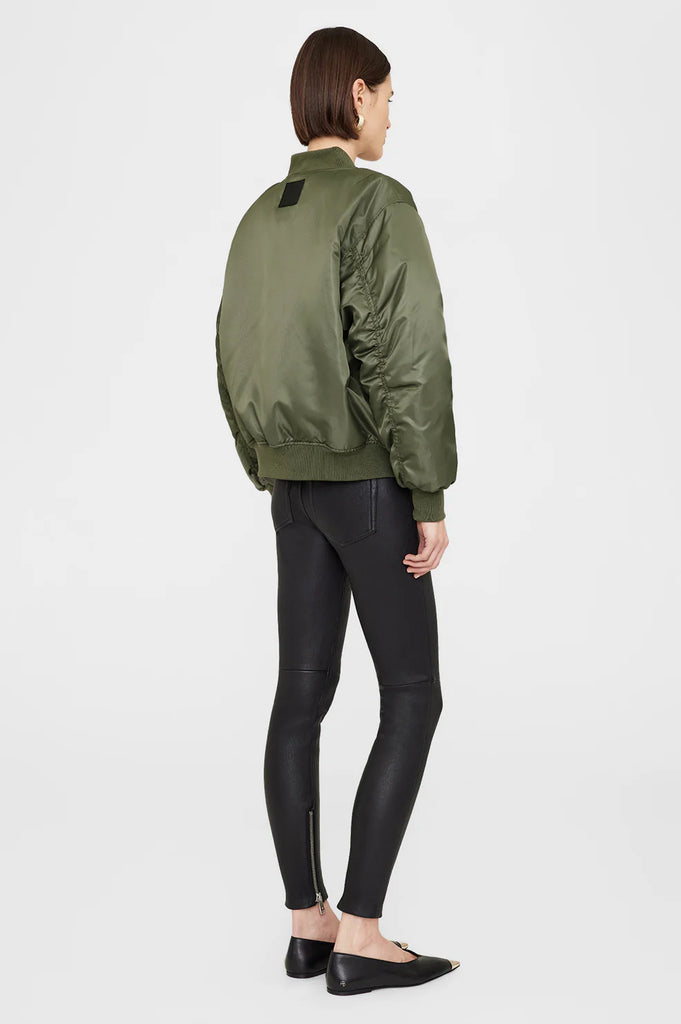 Leon Bomber in Army Green