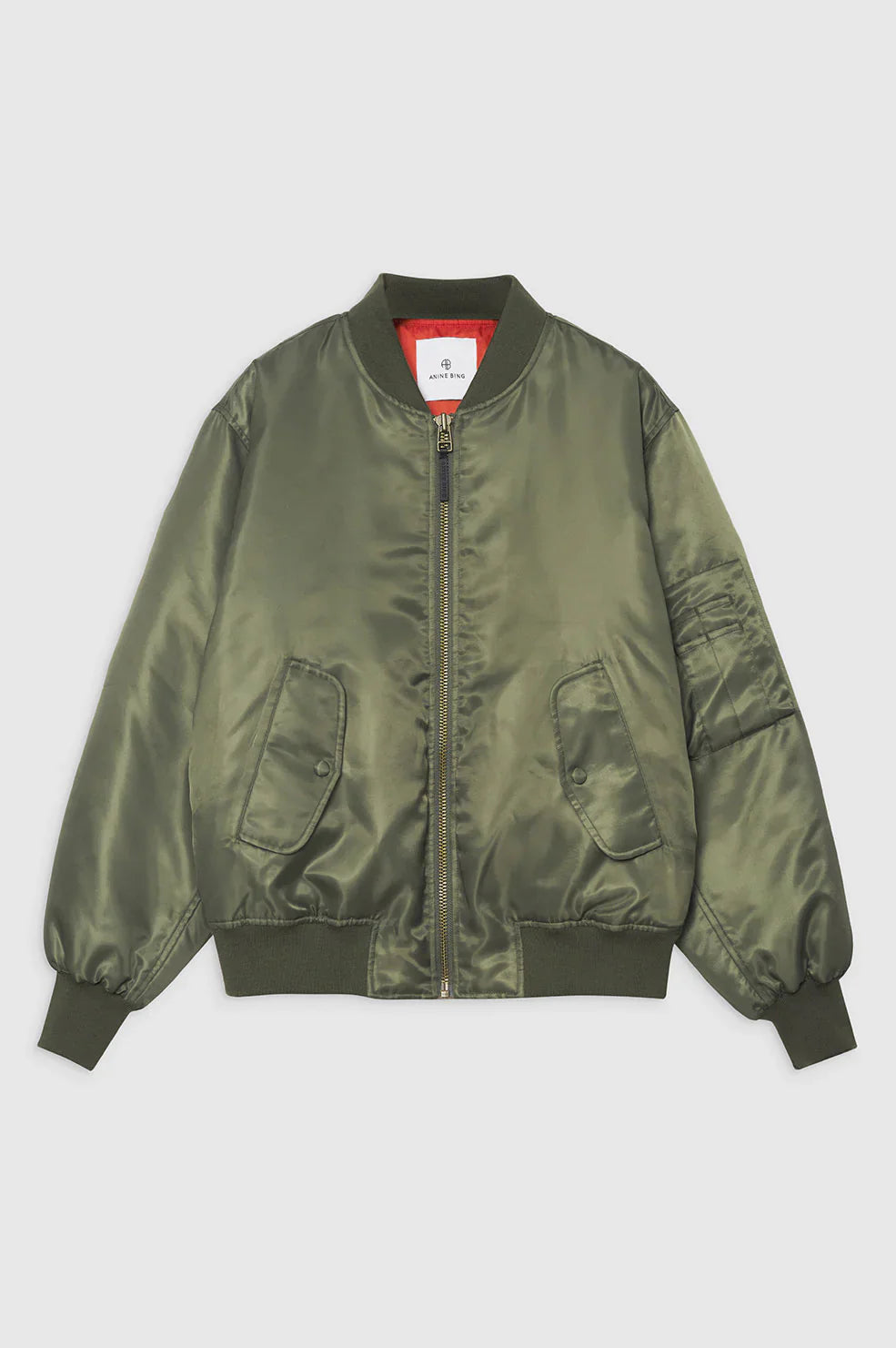 Leon Bomber in Army Green