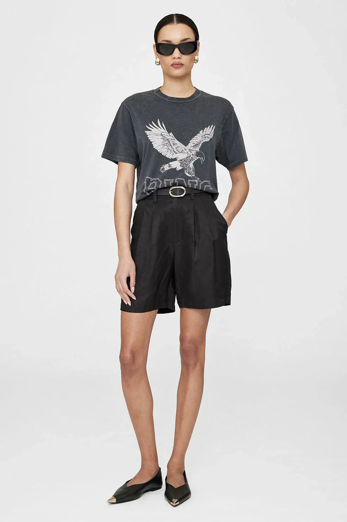 Lili Tee Retro Eagle in Washed Black