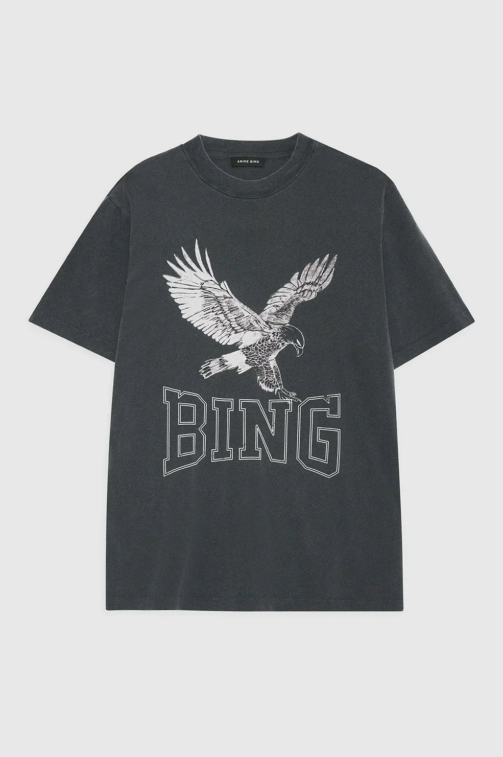 Lili Tee Retro Eagle in Washed Black