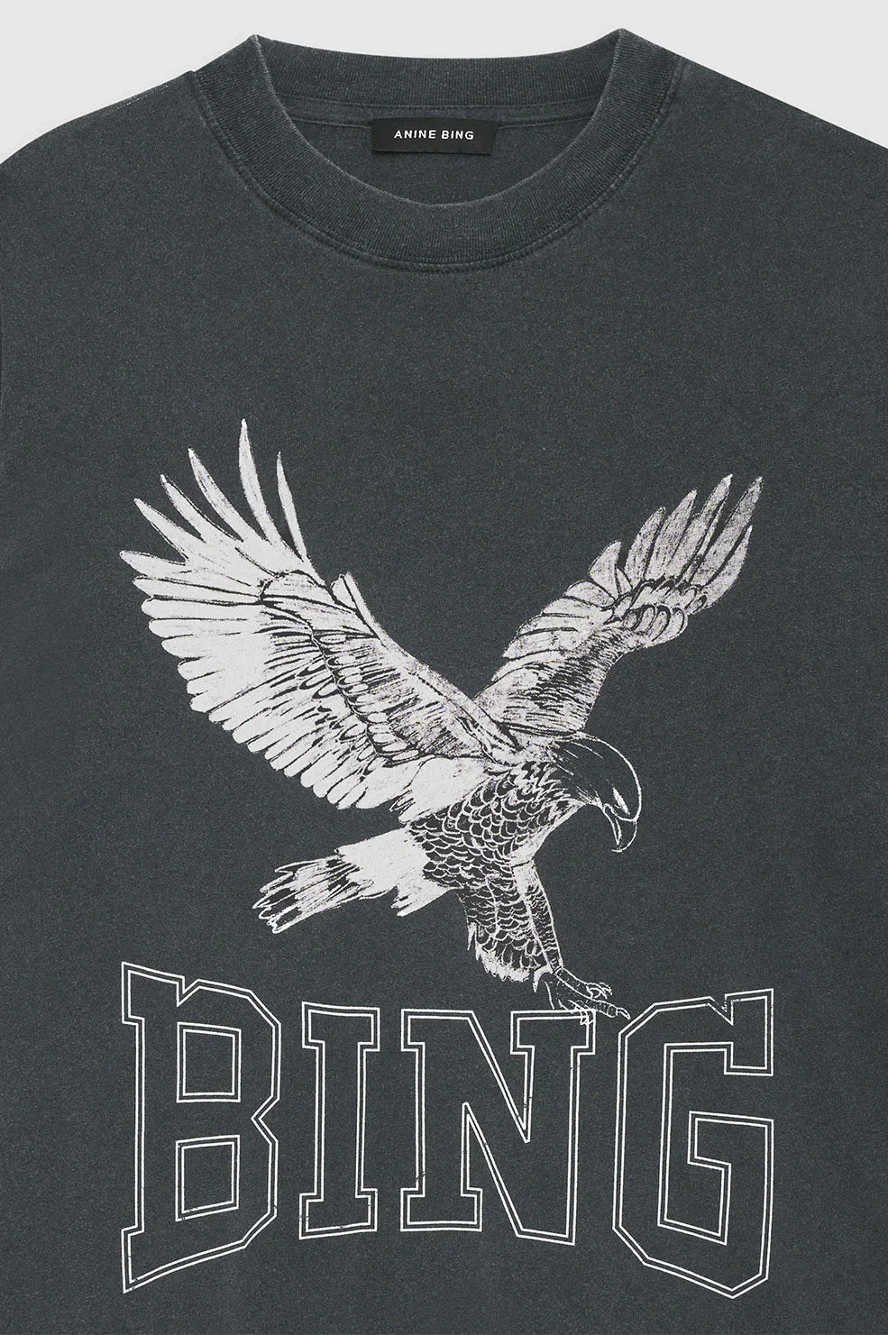 Lili Tee Retro Eagle in Washed Black