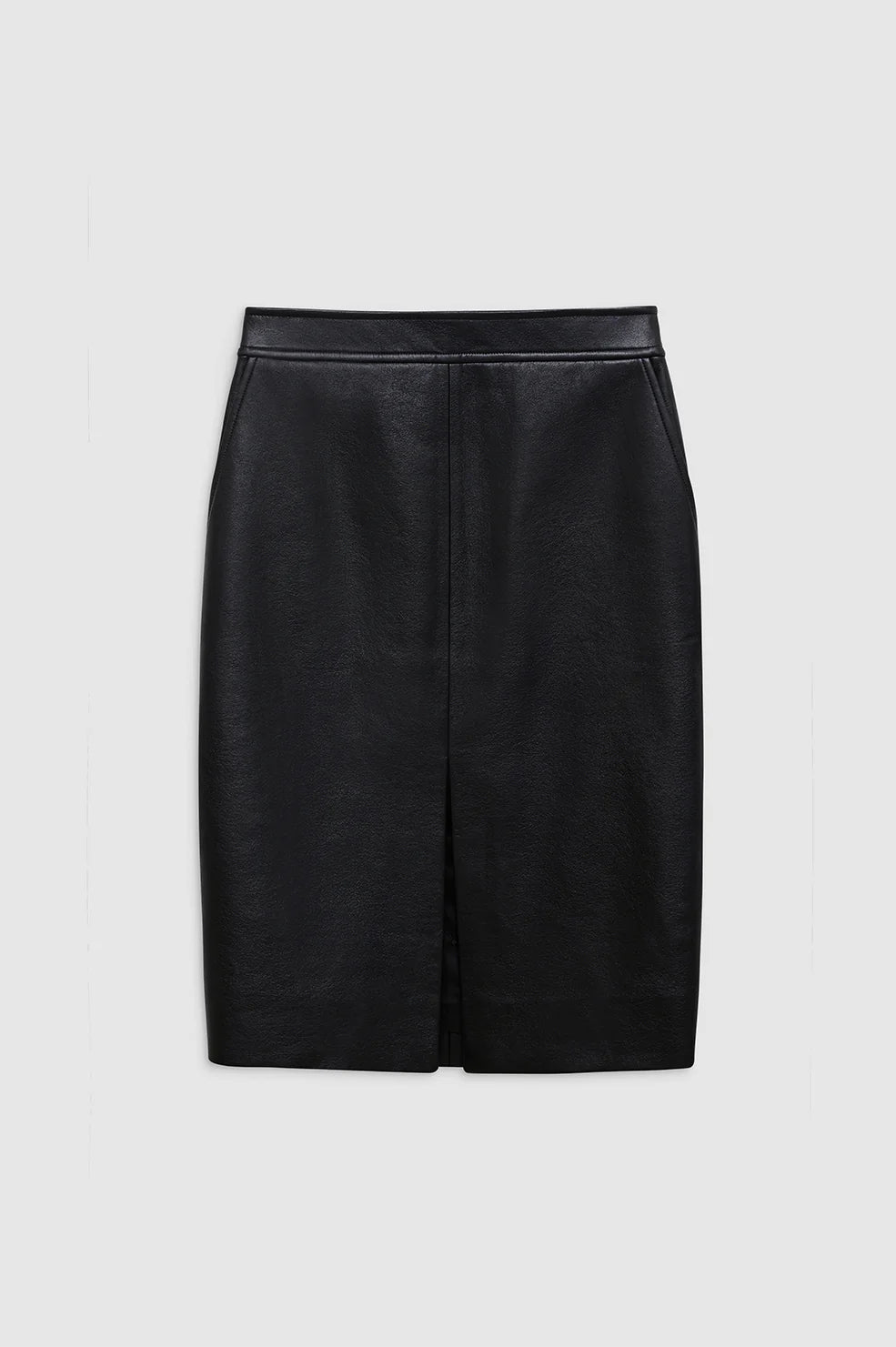 Tyra Skirt in Black Recycled Leather