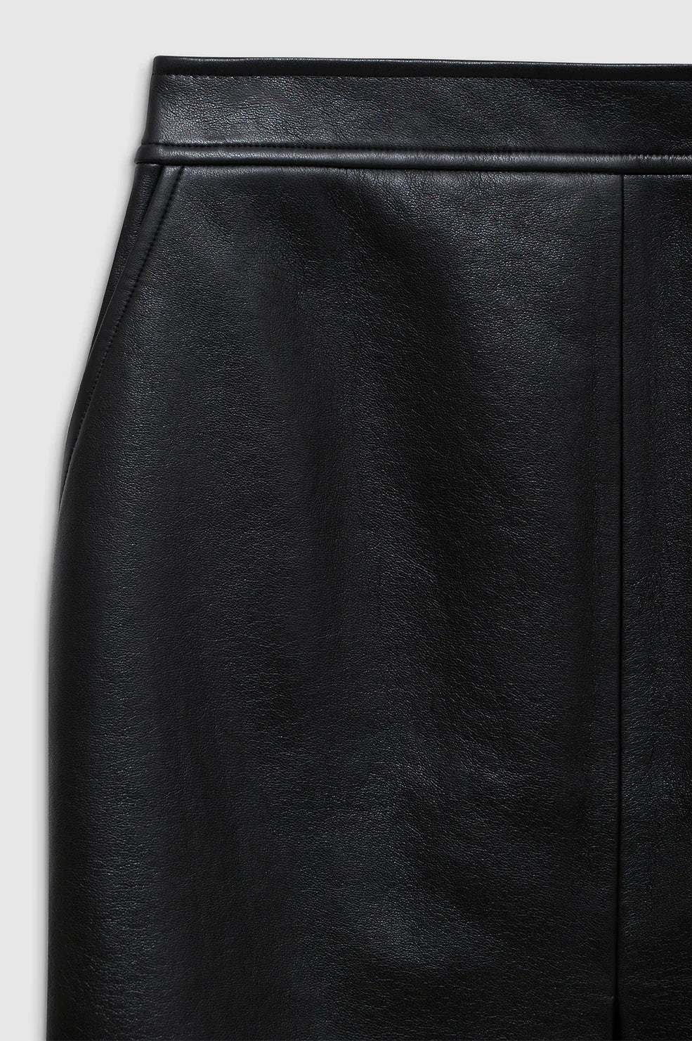 Tyra Skirt in Black Recycled Leather