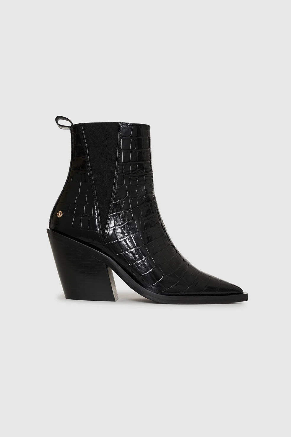 Bekah Boots in Black Embossed