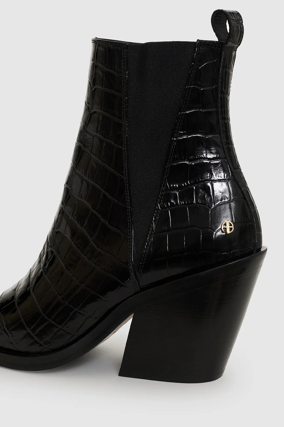 Bekah Boots in Black Embossed