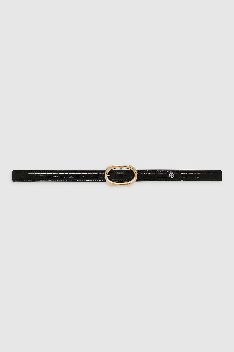 Mara Belt in Black Embossed