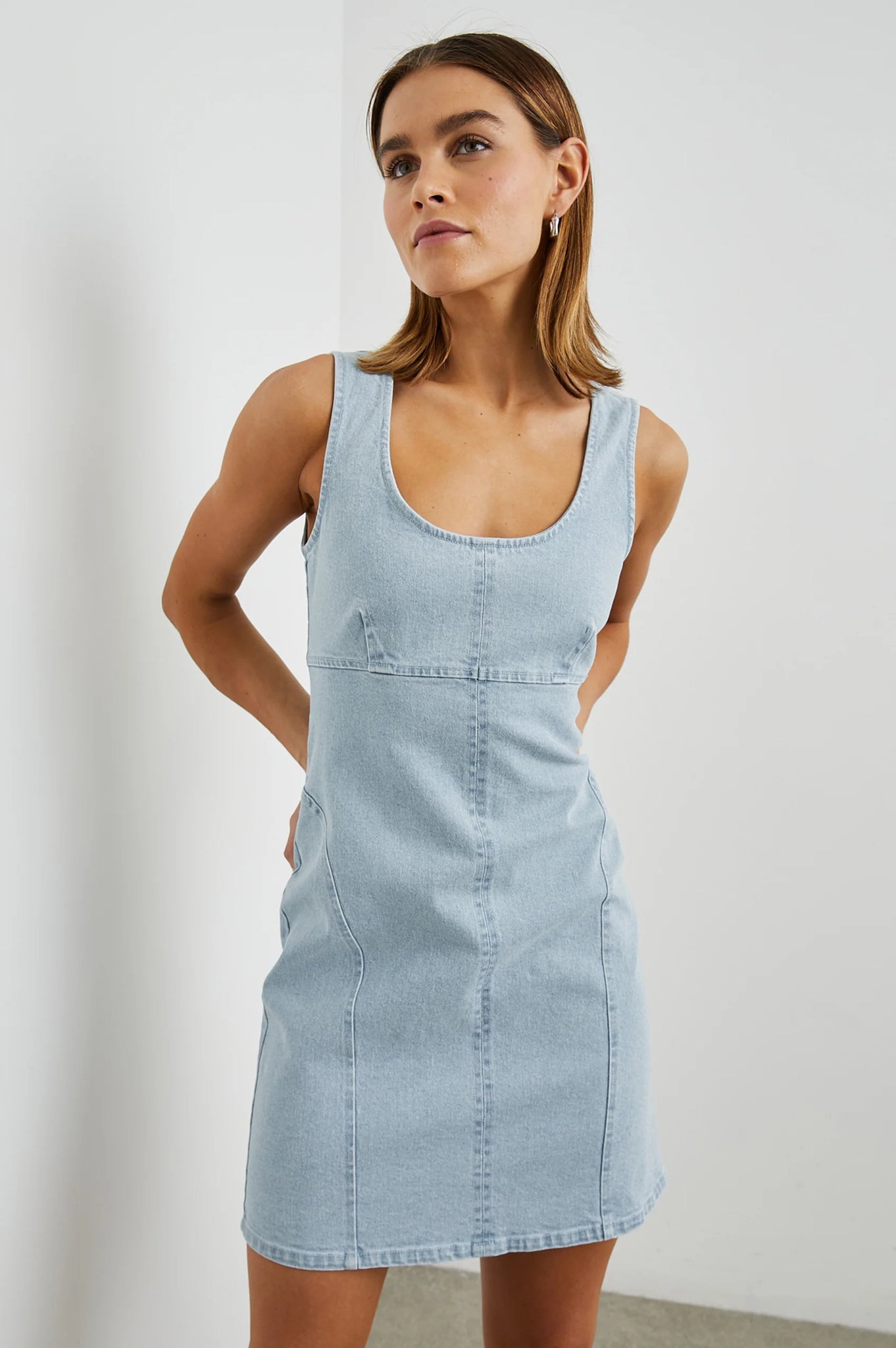 Blaze Dress in Bleach Indigo