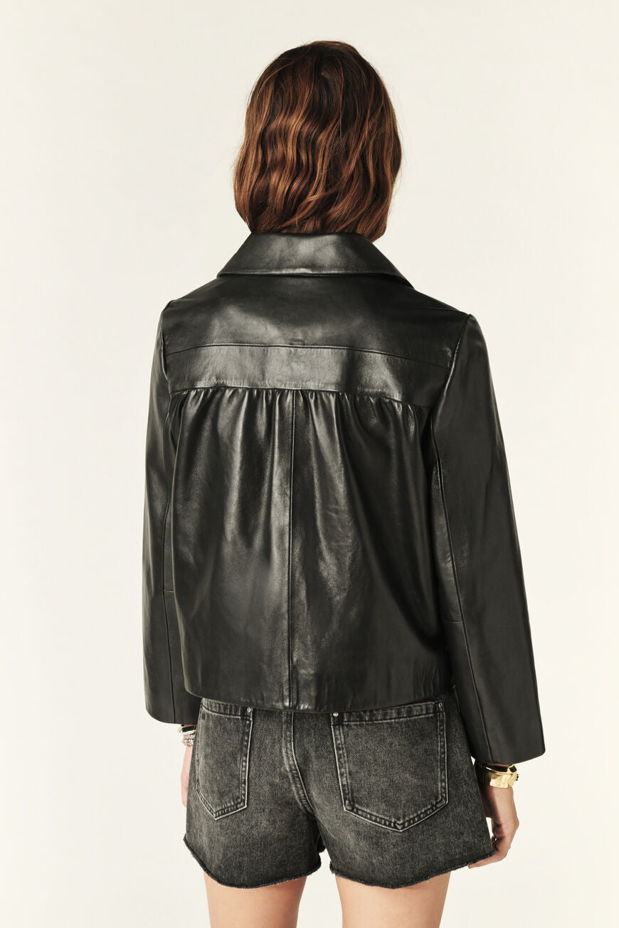 Mylos Jacket. Black Leather