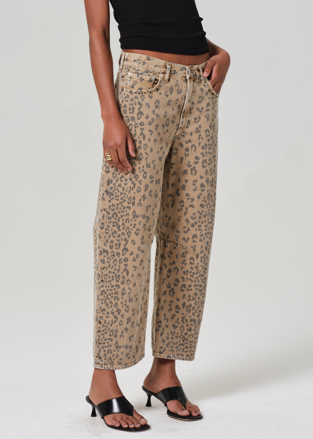 Miro Relaxed Jean in Natural Cheetah