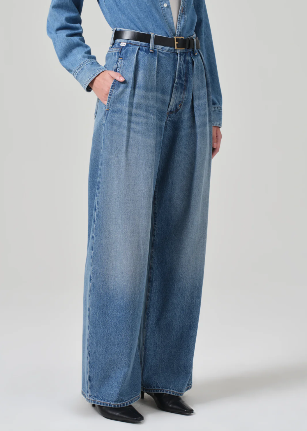 Petra Pleated Trouser in Nensi