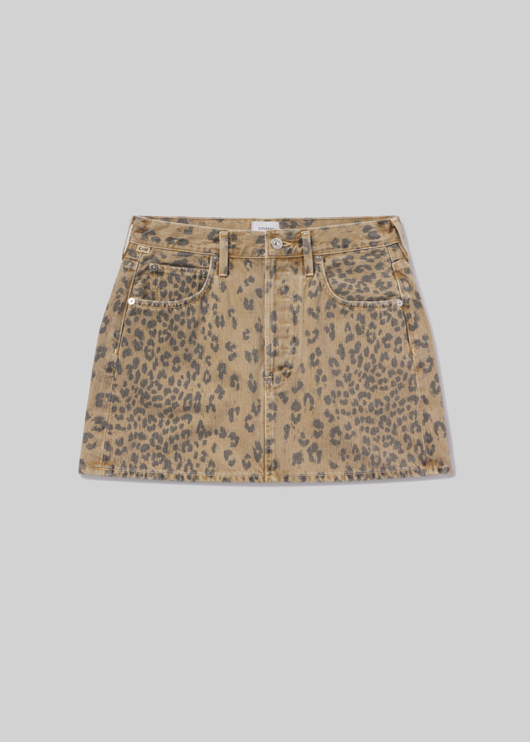 Ramona Mini Skirt in Natural Cheetah