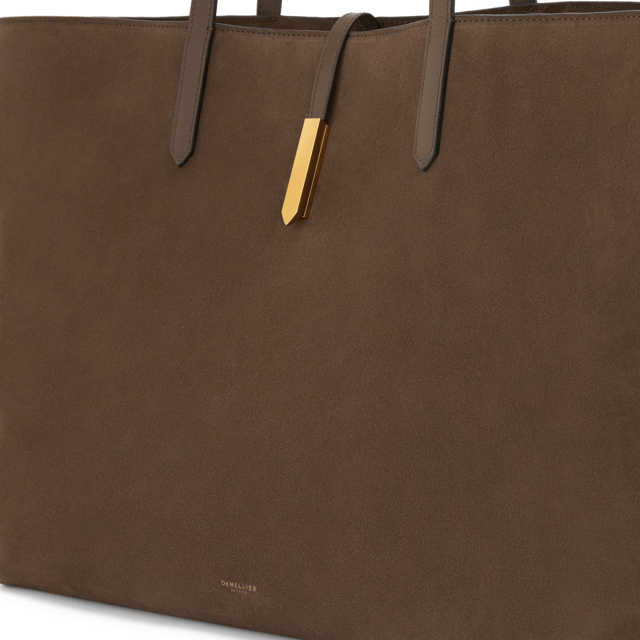 The Large Tokyo Tote. Mocha Suede & Mocha Smooth Leather