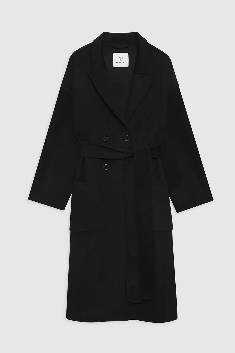 Dylan Coat in Black Cashmere Blend