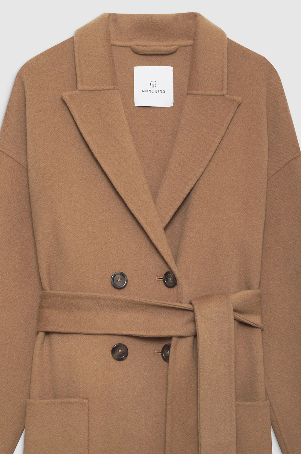 Dylan Coat in Camel Cashmere Blend