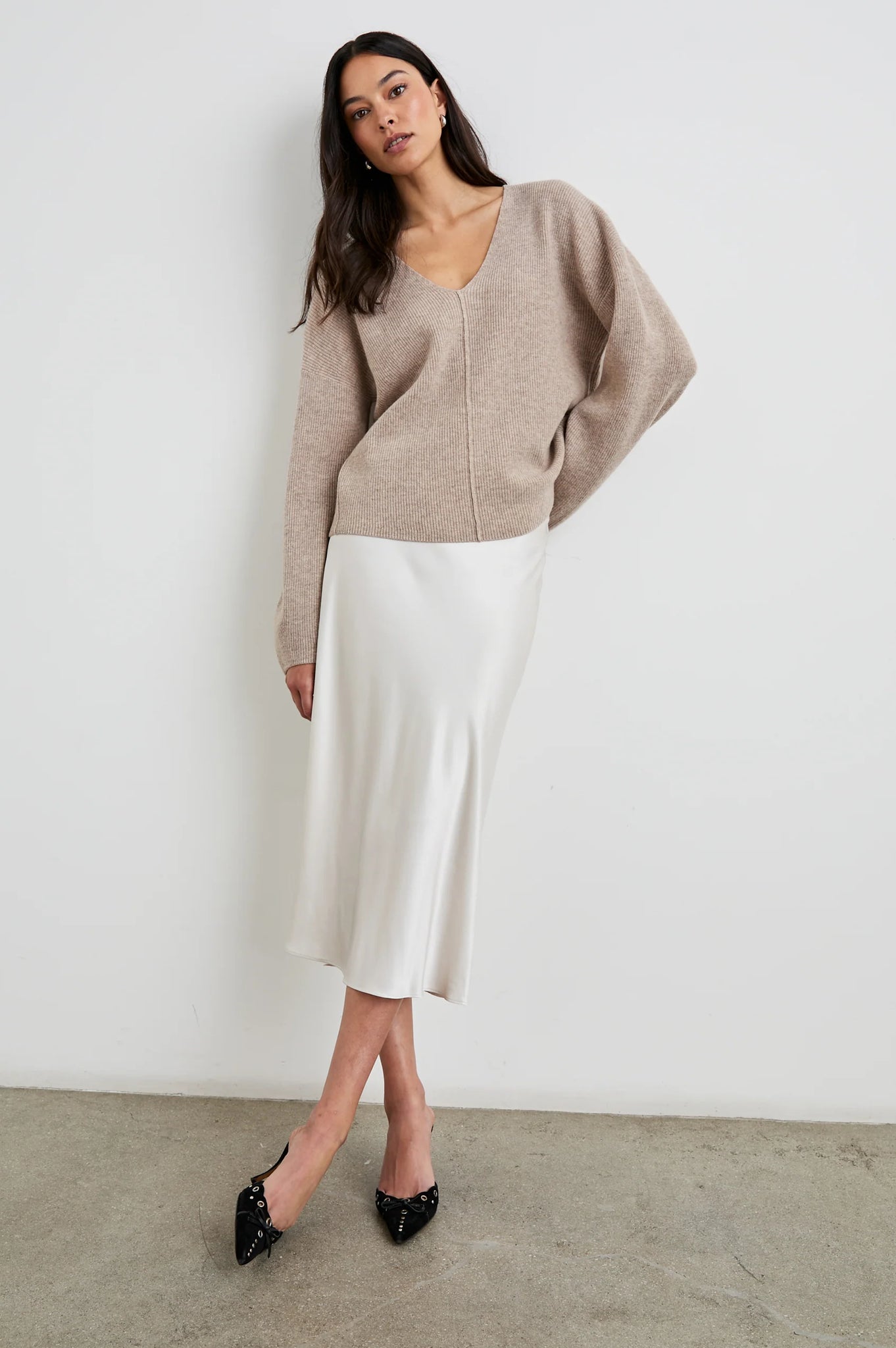 Hollyn Sweater in Heather Oatmeal