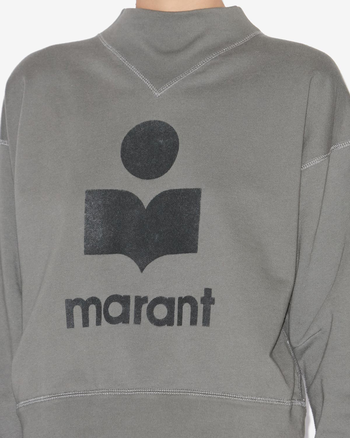 Moby Sweatshirt with Logo in Slate