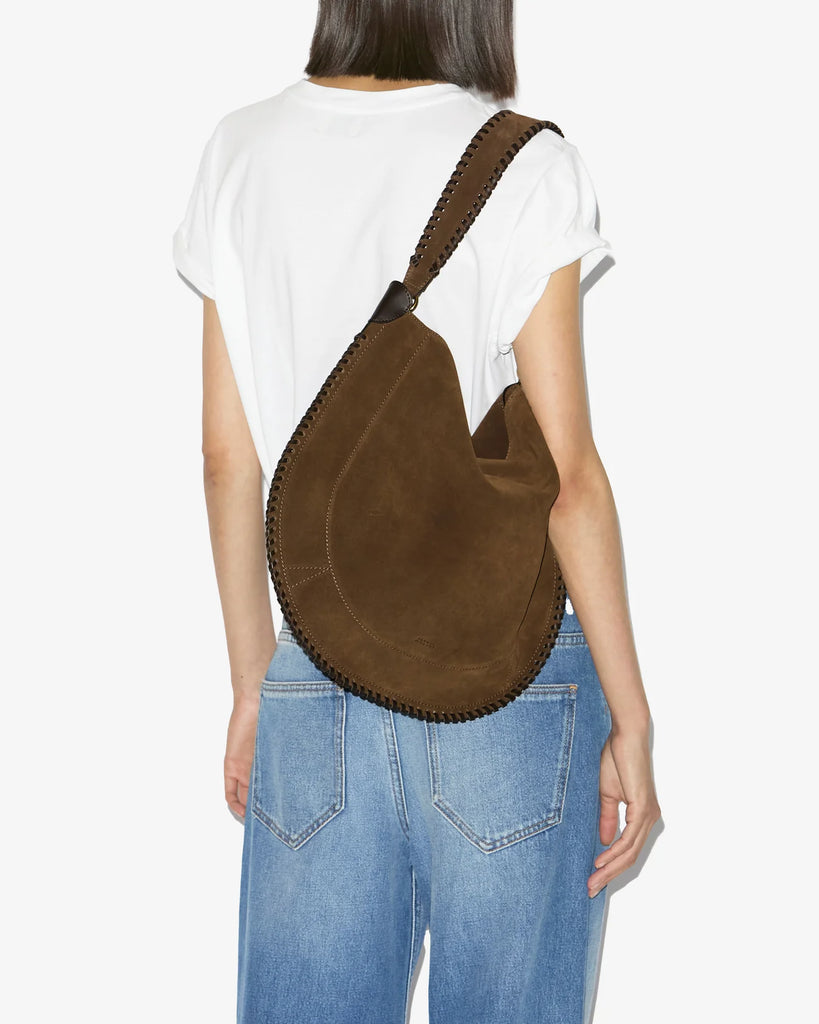 Oskan Hobo Soft Shoulder Bag in Chocolate