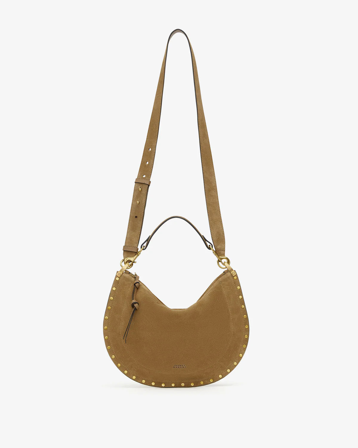 Oskan Soft Zip Shoulder Bag in Taupe