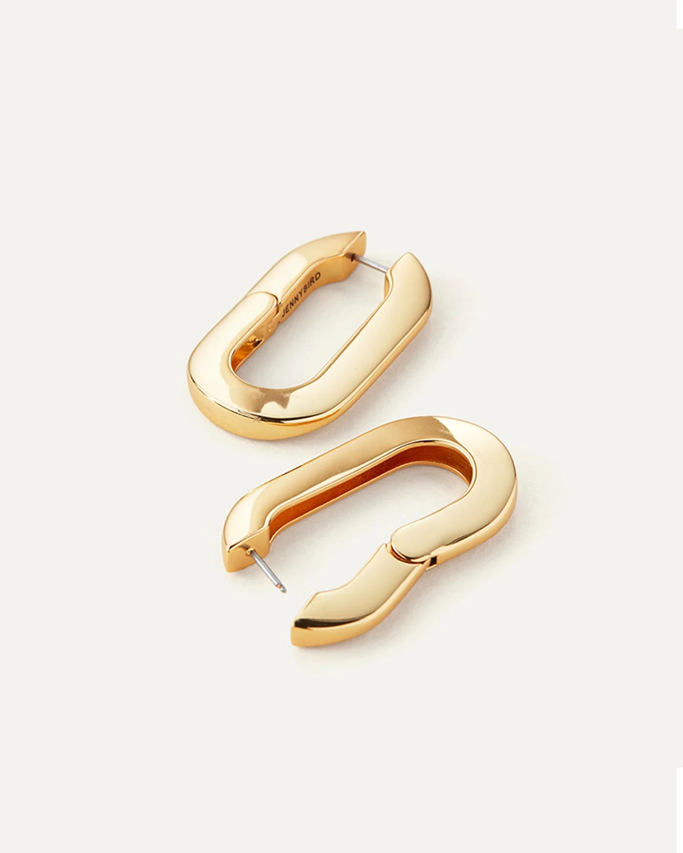 Mega U-Link Earrings in Gold