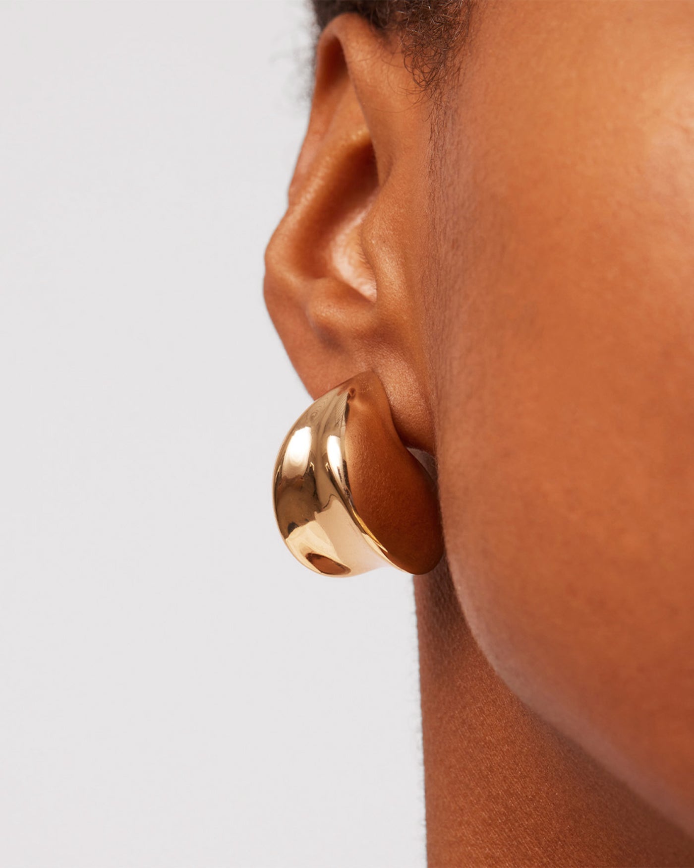 Nouveaux Puff Earrings Gold