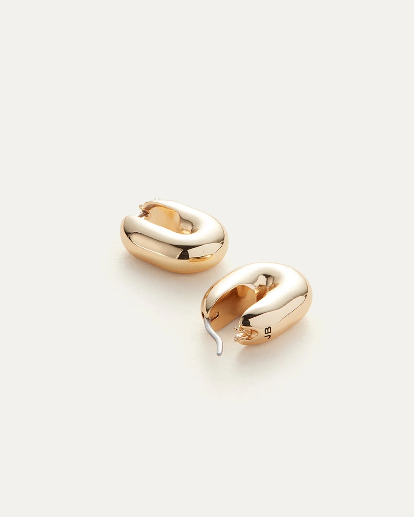 Puffy U-Link Earrings in Gold