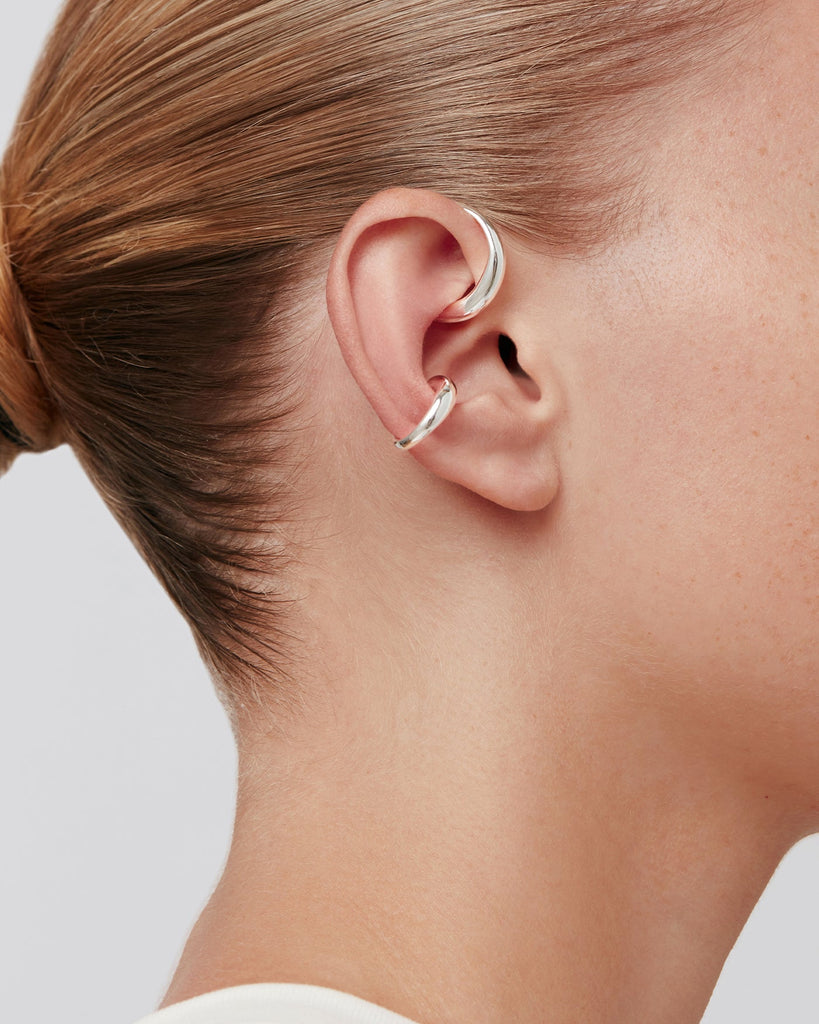 Sila Ear Cuff Set in Silver