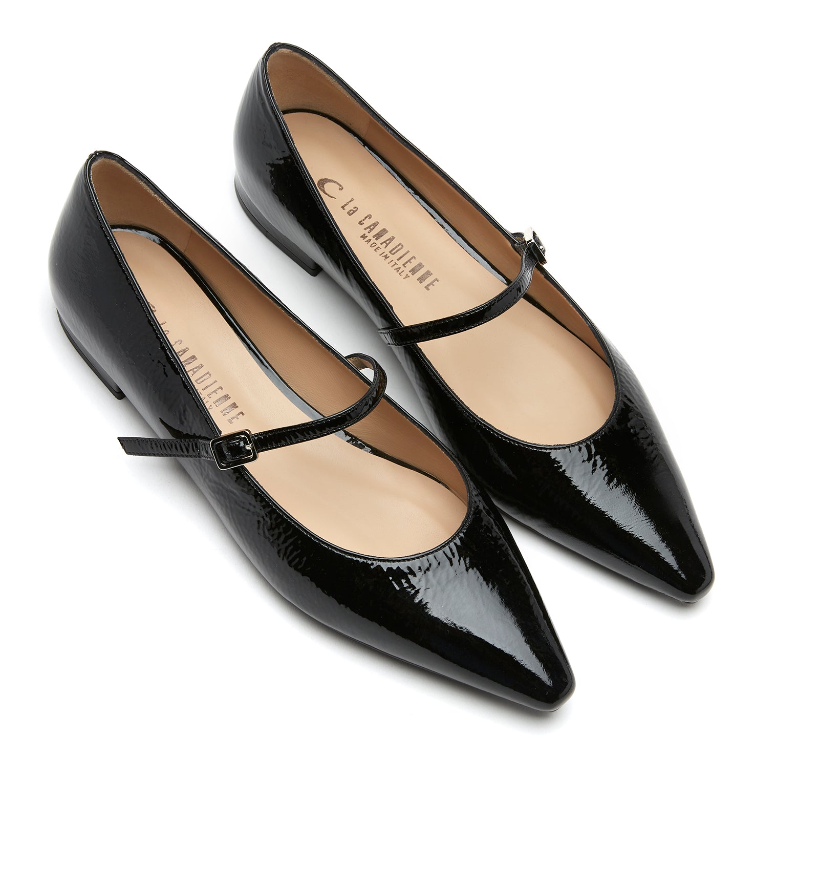 Fritz Mary Jane Flat in Black Patent