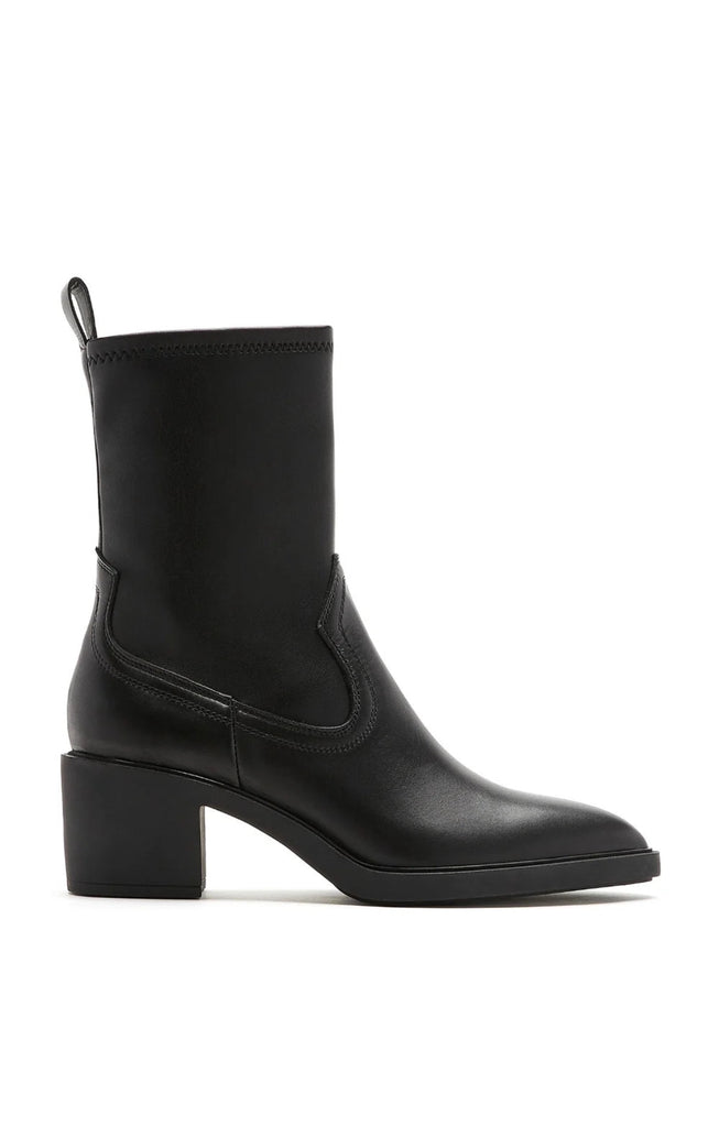 Parks Leather Bootie in Black