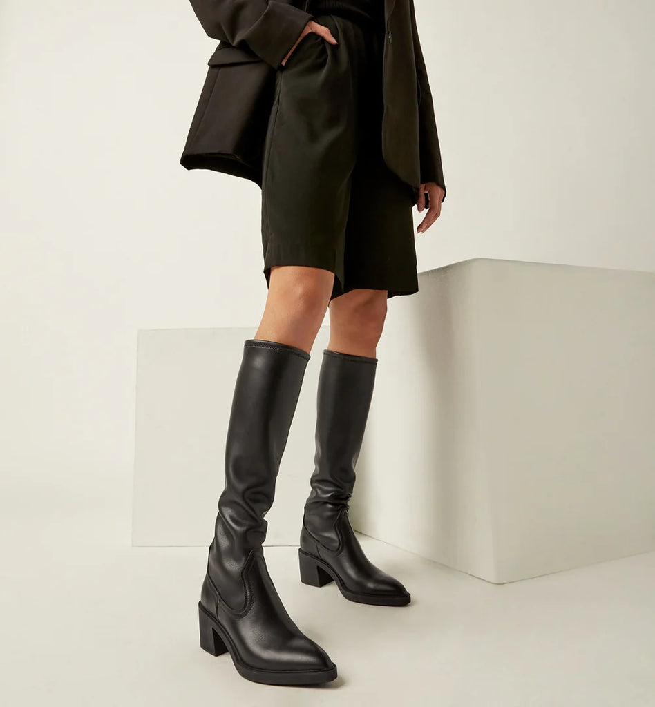 Paton Leather Boot in Black