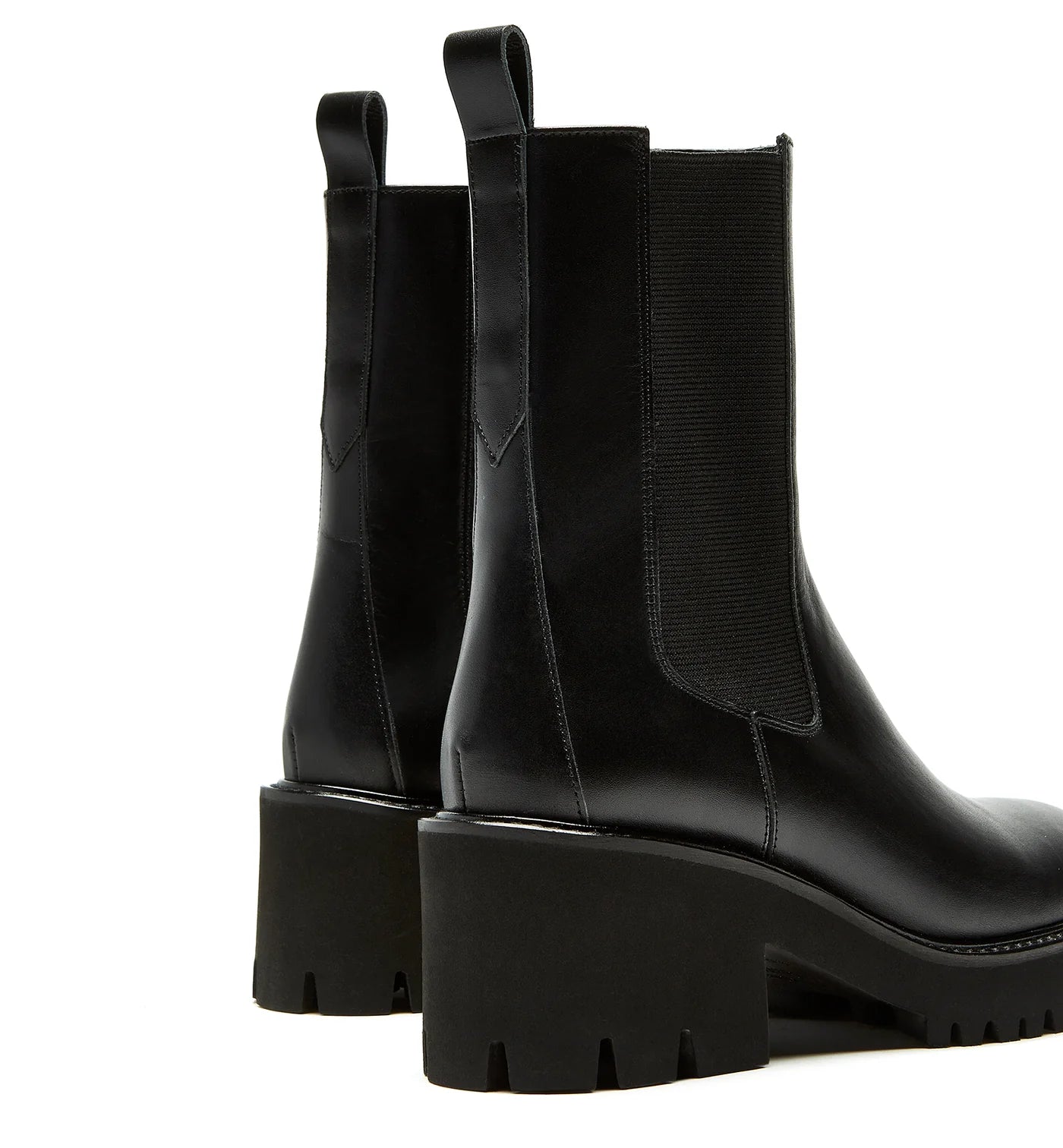 Teddy Leather Boot in Black