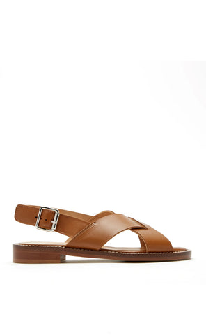 Tracy Sandal in Camel Leather