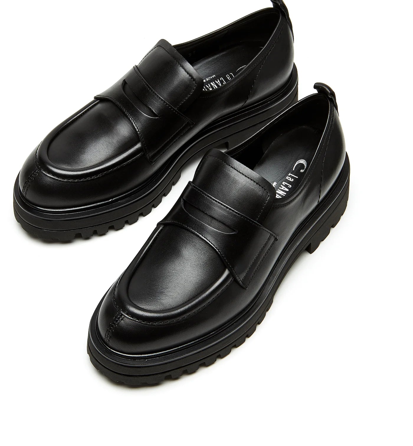 Tray Leather Loafer in Black