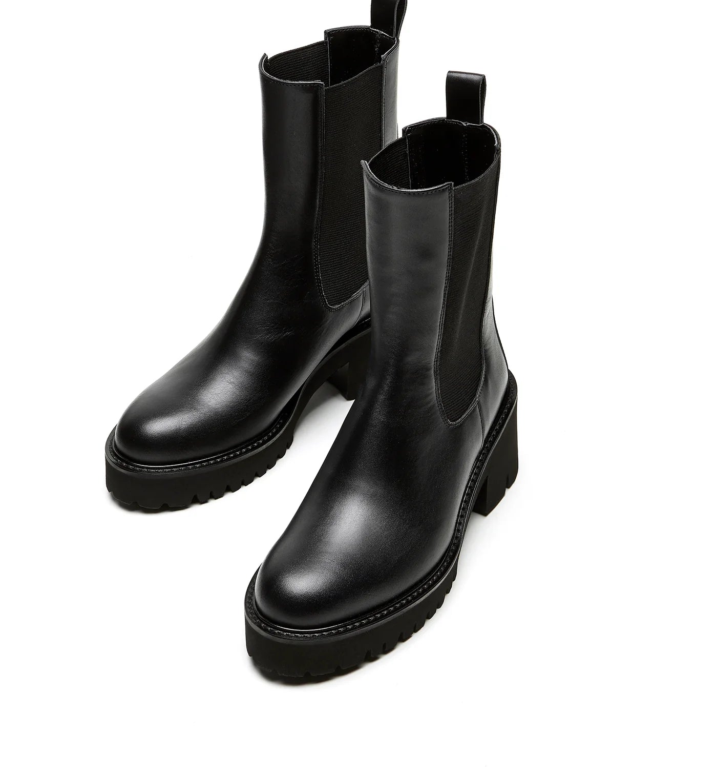 Teddy Leather Boot in Black