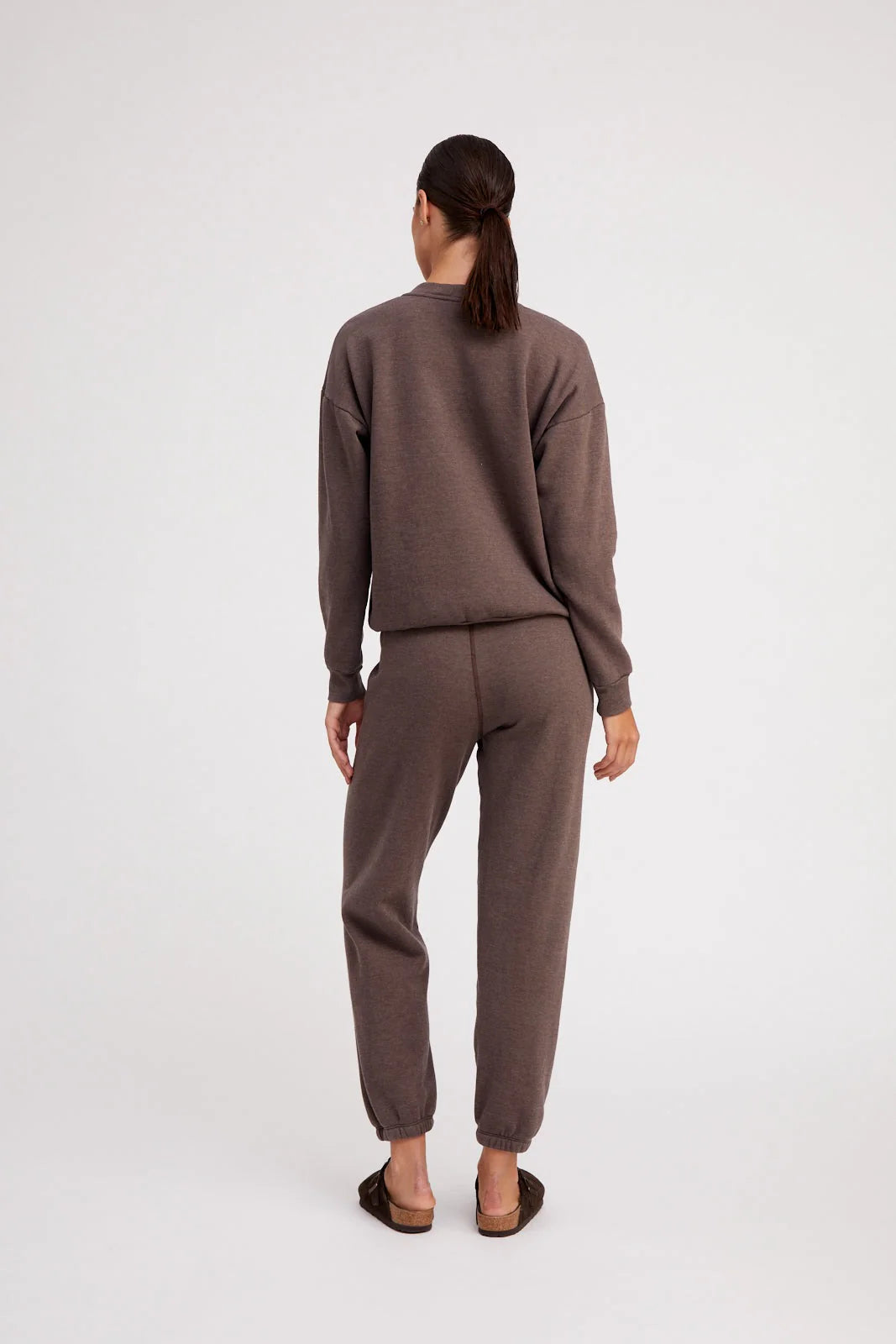 Heather Brown Heart Sweatpants